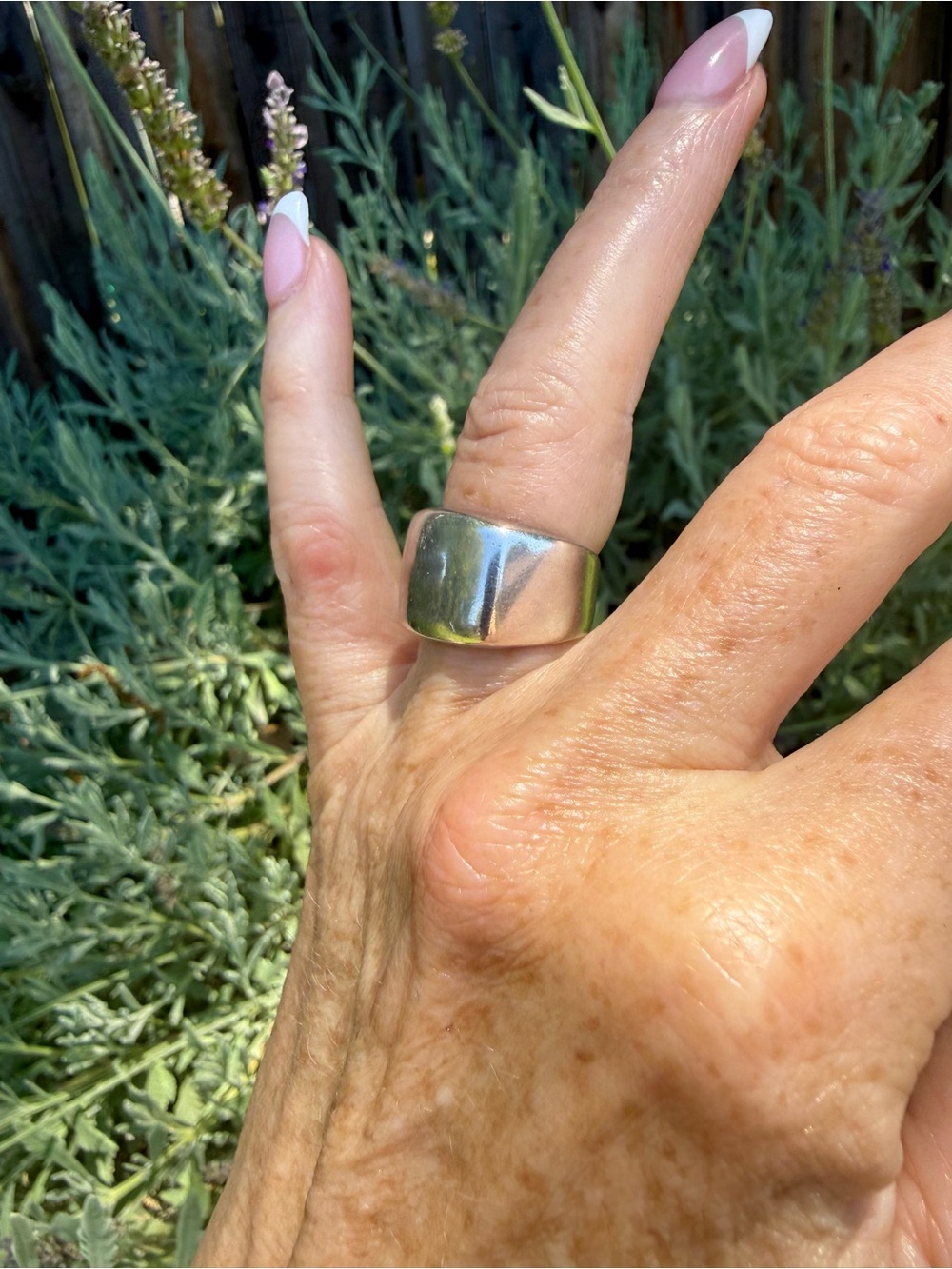 Vintage Chunky Sterling Silver Signet Ring Size 6 - Picture 5 of 9